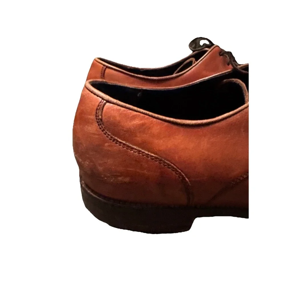 Cole Haan Lenox Hill Split Toe Leather Oxford Shoes Lt Brown Ms 13 M C11629 $250